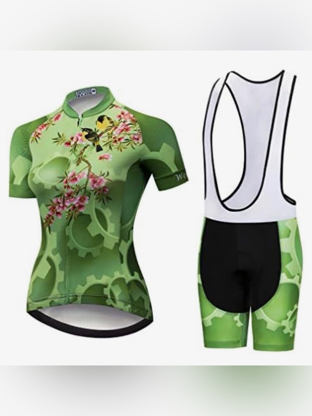 NWT Weimostar cycling jersey and padded bib set